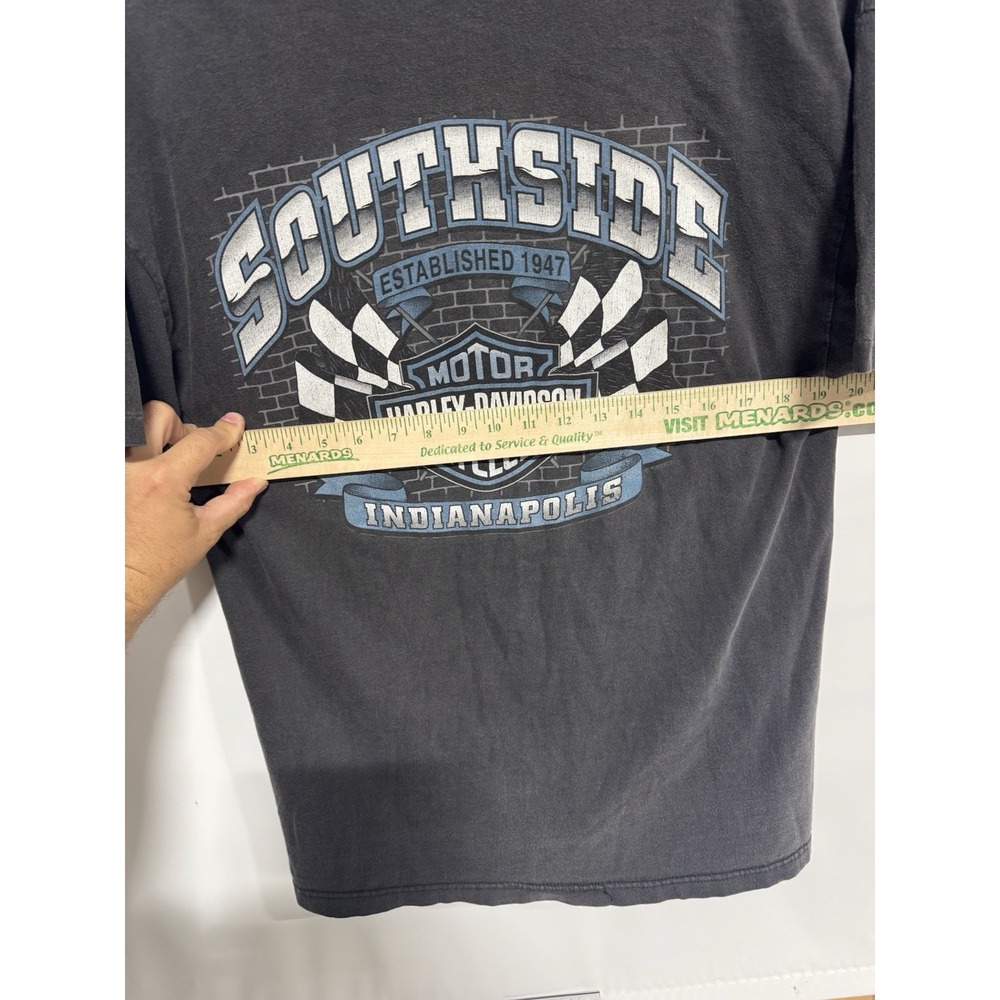 Vintage 1995 SOUTHSIDE HARLEY DAVIDSON INDIANAPOLIS T SHIRT MENS SIZE L Single s - Picture 6 of 10